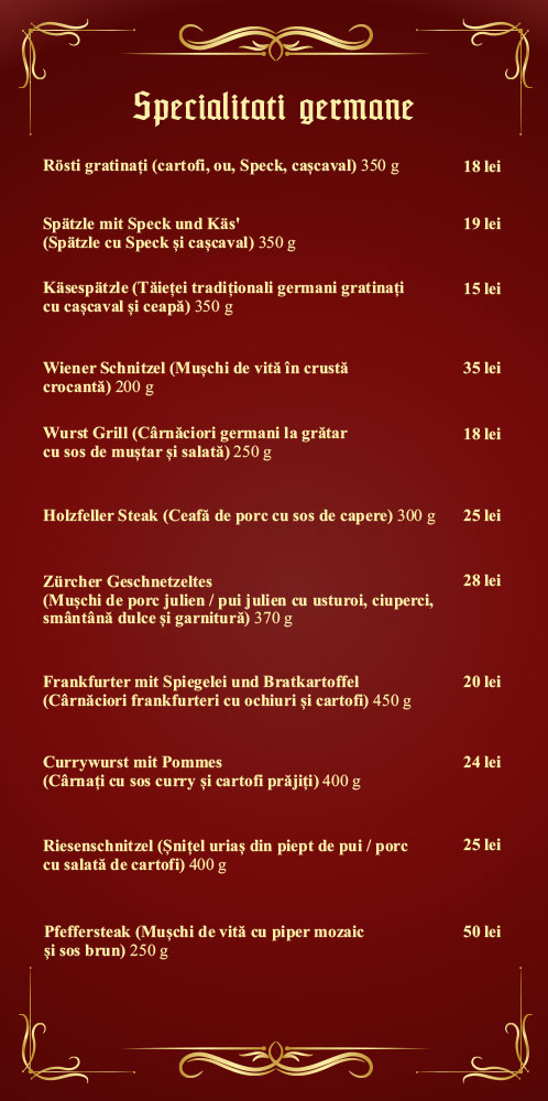 Restaurant Am Rosenanger Brasov